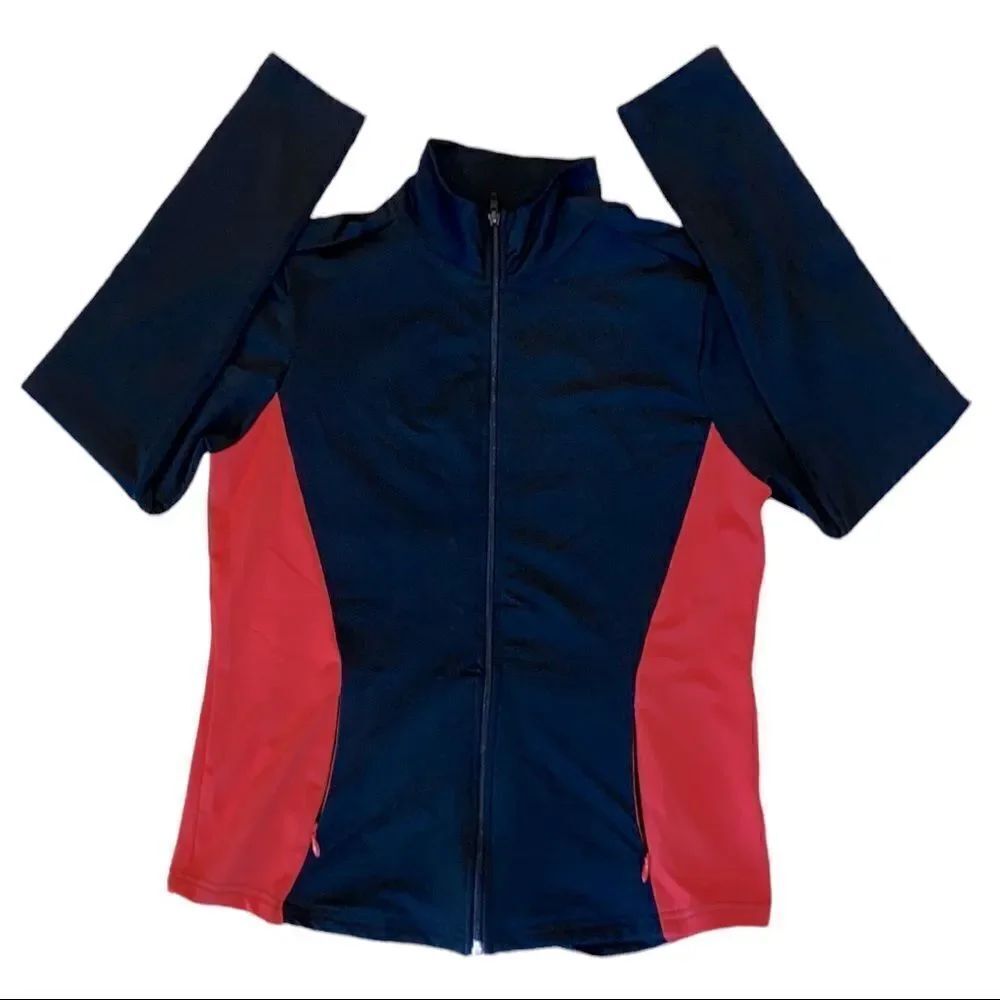 Prospirit Women’s Color Block Full Zip Athletic Jacket Size Medium - Picture 2 of 9